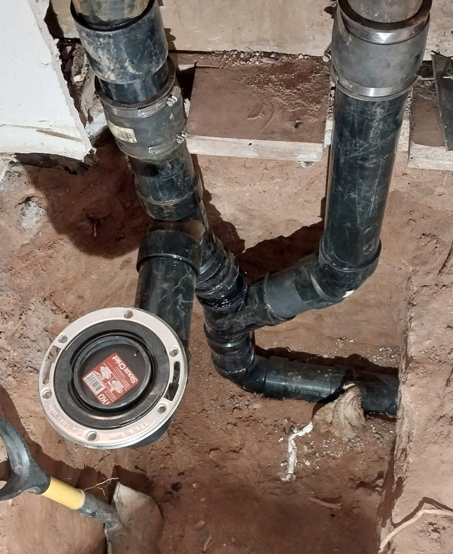 sump pump pipe repair